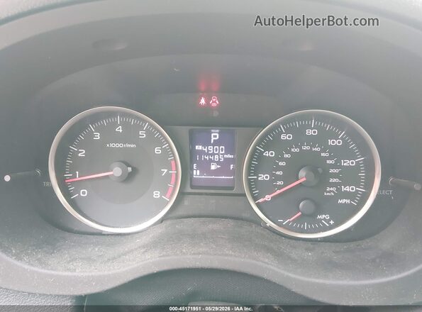 JF2GPABC0G8297789 2016 SUBARU CROSSTREK Burgundy უკანა სავარძლების ხედი