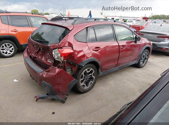 JF2GPABC0G8297789 2016 SUBARU CROSSTREK Burgundy უკანა მარჯვენა