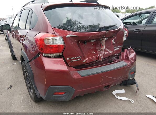 JF2GPABC0G8297789 2016 SUBARU CROSSTREK Burgundy წინა ხედი