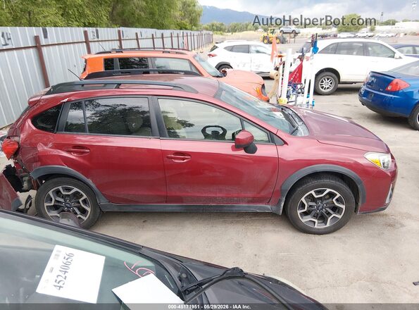 JF2GPABC0G8297789 2016 SUBARU CROSSTREK Burgundy უკანა სალონის ხედი