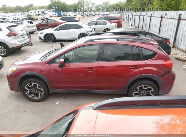 JF2GPABC0G8297789 2016 SUBARU CROSSTREK Burgundy სალონის 360-გრადუსიანი ხედი