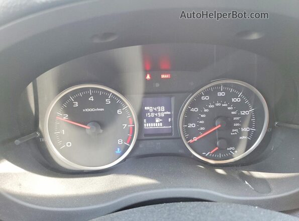 JF2GPABC1HG210683 2017 SUBARU CROSSTREK Серебряный Вид щитка приборов