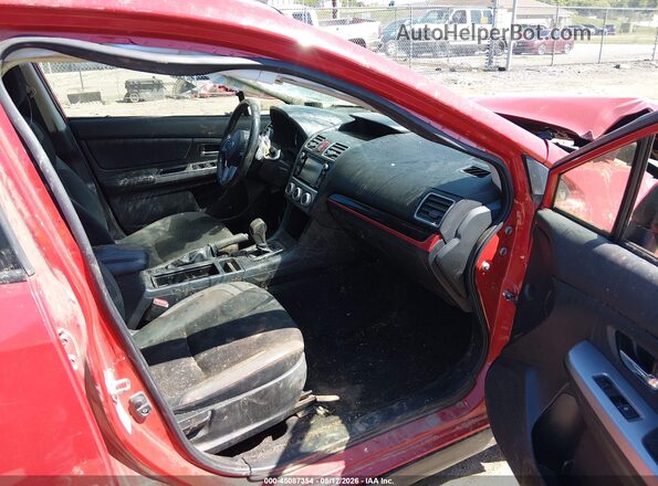 JF2GPABC2G8296515 2016 SUBARU CROSSTREK Red Widok wnętrza z przodu