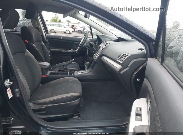 JF2GPABC4G8267226 2016 SUBARU CROSSTREK Black Widok wnętrza z przodu
