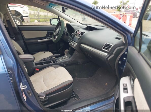 JF2GPABC4HH237628 2017 SUBARU CROSSTREK Blue Вид салону спереду