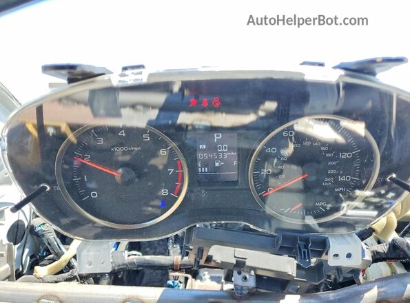 JF2GPABC5HH214973 2017 SUBARU CROSSTREK White Սարքավորումների վահանակի տեսք