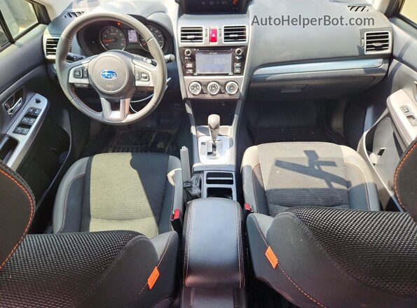 JF2GPABC7HH239681 2017 SUBARU CROSSTREK Charcoal Առջևի վահանակի տեսք