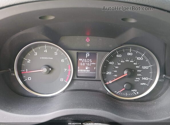 JF2GPABC9G8232102 2016 SUBARU CROSSTREK Silver Widok tylnych siedzeń