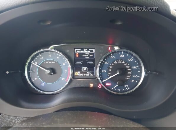 JF2GPADC3G8232366 2016 SUBARU CROSSTREK Black უკანა სავარძლების ხედი