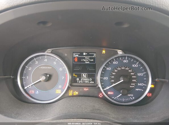 JF2GPADC9G8224174 2016 SUBARU CROSSTREK White Вид задніх сидінь
