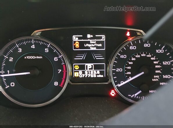 JF2GPADC9HH279855 2017 SUBARU CROSSTREK Gray Widok tylnych siedzeń