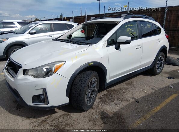 JF2GPAKC1HH259067 2017 SUBARU CROSSTREK White Vista tres cuartos delantera izquierda