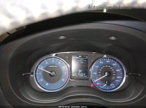 JF2GPALC5G8200178 2016 SUBARU CROSSTREK Gray Вид задніх сидінь
