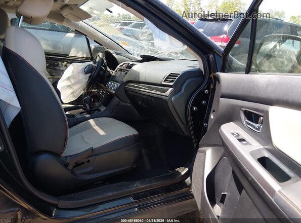 JF2GPALC5H8213403 2017 SUBARU CROSSTREK Black Widok wnętrza z przodu