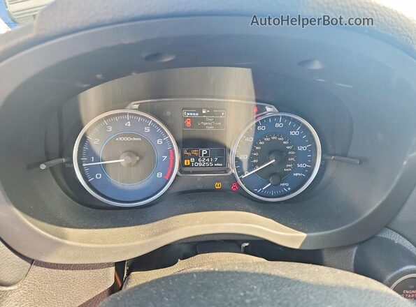 JF2GPALC5HH240679 2017 SUBARU CROSSTREK Blue Widok zestawu wskaźników