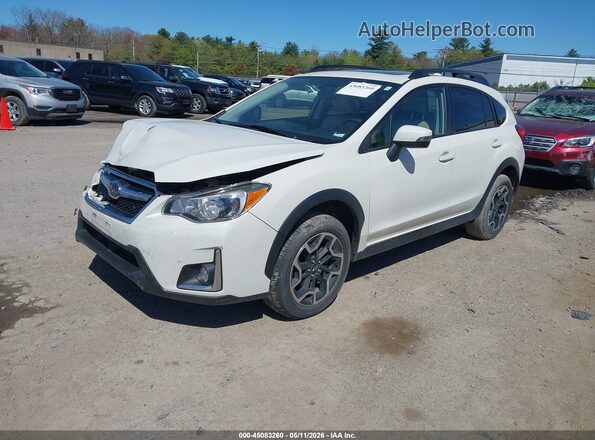 JF2GPALC8G8291639 2016 SUBARU CROSSTREK White Առջևի ձախ երեք քառորդ տեսարան