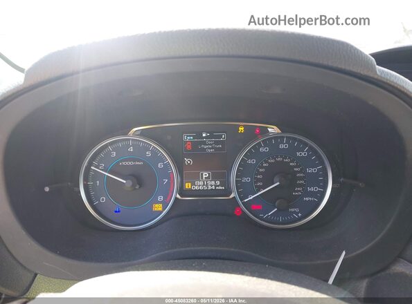 JF2GPALC8G8291639 2016 SUBARU CROSSTREK White Հետևի նստատեղերի տեսք