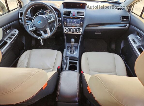 JF2GPANC7G8345543 2016 SUBARU CROSSTREK Белый Вид панели приборов