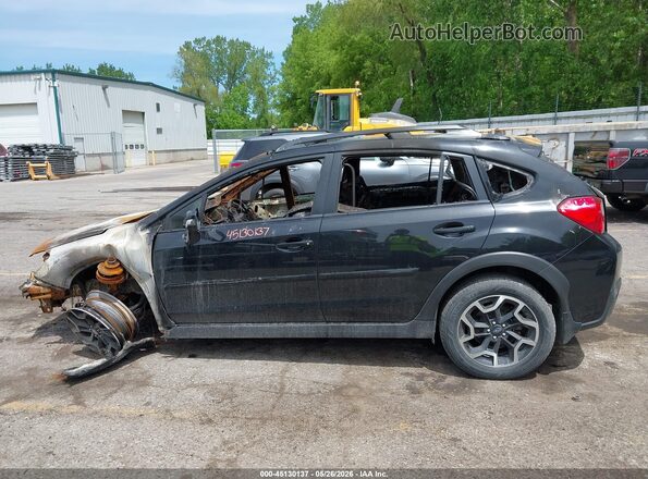 JF2GPANC7H8217255 2017 SUBARU CROSSTREK Black უკანა სალონის ხედი