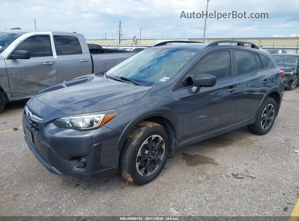JF2GTABC1NH224259 2022 SUBARU CROSSTREK Gray Vista tres cuartos delantera izquierda