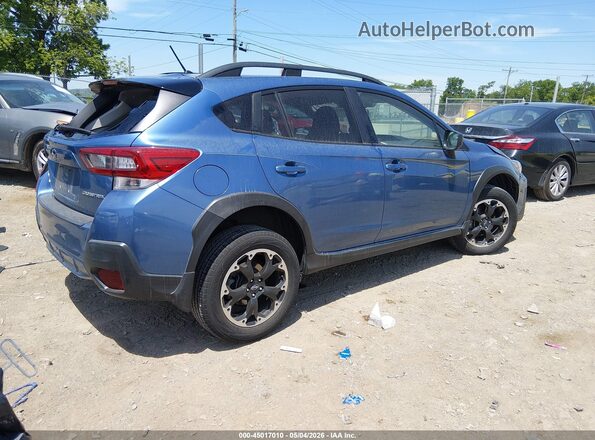 JF2GTABC2MH251212 2021 SUBARU CROSSTREK Blue Задня права чверть