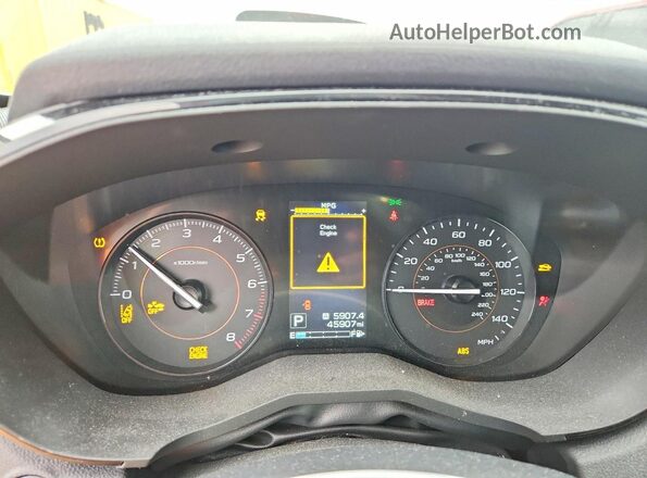 JF2GTABC3MH348547 2021 SUBARU CROSSTREK Blue Instrument cluster view