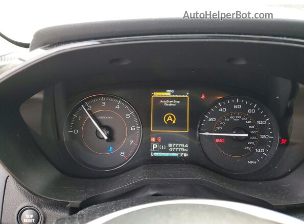 JF2GTABC4NH233554 2022 SUBARU CROSSTREK Blue Instrument cluster view