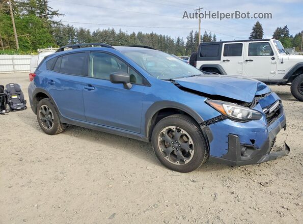 JF2GTABC4NH233554 2022 SUBARU CROSSTREK Blue Front right