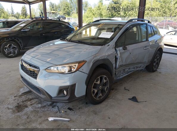 JF2GTABC9J9334660 2018 SUBARU CROSSTREK Blue წინა მარცხენა ხედი სამი მეოთხედიდან