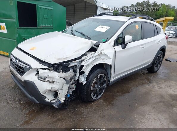 JF2GTACC2MG363237 2021 SUBARU CROSSTREK White Przód lewy