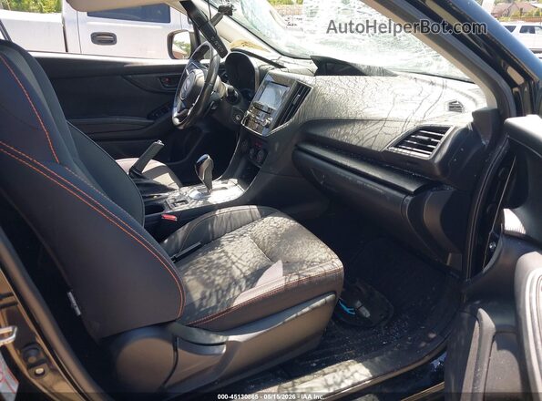 JF2GTACC6KH278795 2019 SUBARU CROSSTREK Black Widok wnętrza z przodu