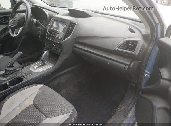 JF2GTACC8KH357255 2019 SUBARU CROSSTREK Blue წინა სალონის ხედი