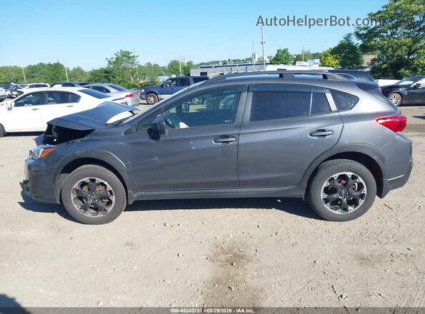 JF2GTACC9M9252477 2021 SUBARU CROSSTREK Gray Սալոնի 360 աստիճան տեսք