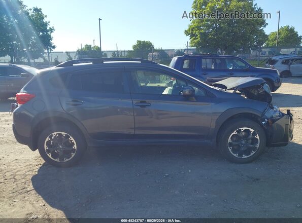 JF2GTACC9M9252477 2021 SUBARU CROSSTREK Gray Սալոնի հետևի տեսք