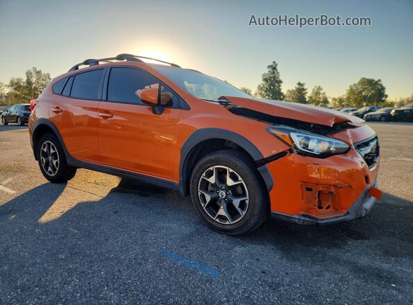 JF2GTADC0JH320861 2018 SUBARU CROSSTREK Оранжевый Передняя правая четверть