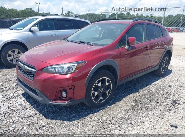 JF2GTADC2J8328301 2018 SUBARU CROSSTREK Red წინა მარცხენა ხედი სამი მეოთხედიდან