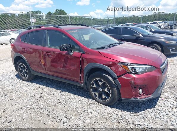 JF2GTADC2J8328301 2018 SUBARU CROSSTREK Red უკანა სალონის ხედი