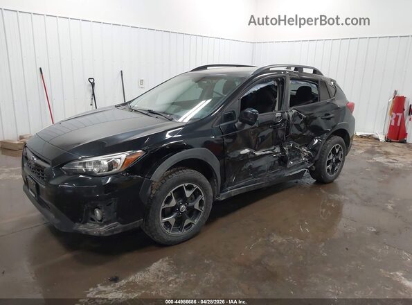 JF2GTADC5J8218407 2018 SUBARU CROSSTREK Black Передня ліва чверть