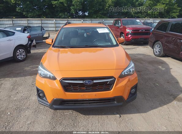 JF2GTADC5J8219637 2018 SUBARU CROSSTREK Оранжевый Вид щитка приборов