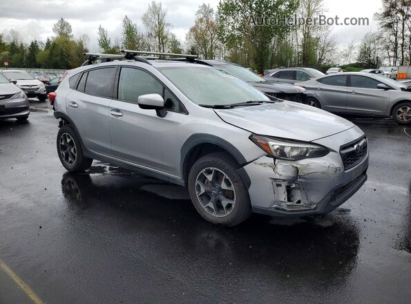 JF2GTADC6K8225545 2019 SUBARU CROSSTREK Silver Delantero derecho
