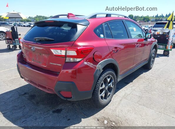 JF2GTADC7JH324373 2018 SUBARU CROSSTREK Красный Задняя правая четверть
