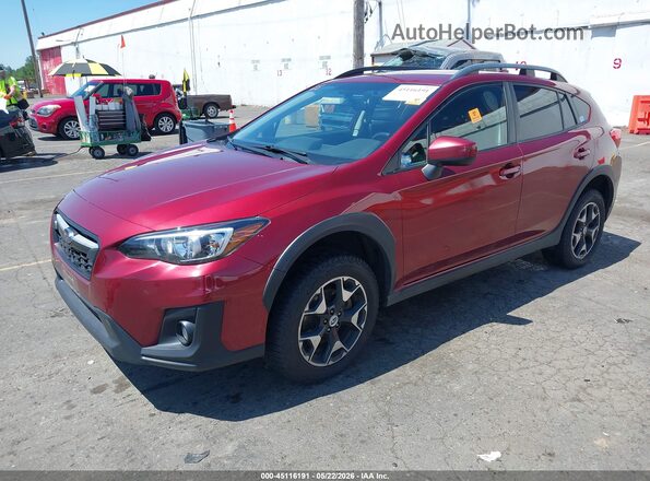 JF2GTADC7JH324373 2018 SUBARU CROSSTREK Красный Передняя левая четверть