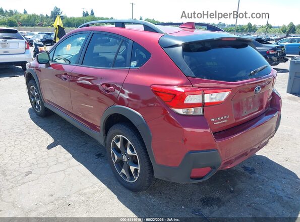 JF2GTADC7JH324373 2018 SUBARU CROSSTREK Красный Задняя левая четверть
