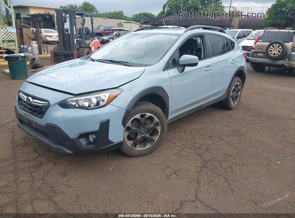 JF2GTAEC0NH259970 2022 SUBARU CROSSTREK Light Blue Przód lewy