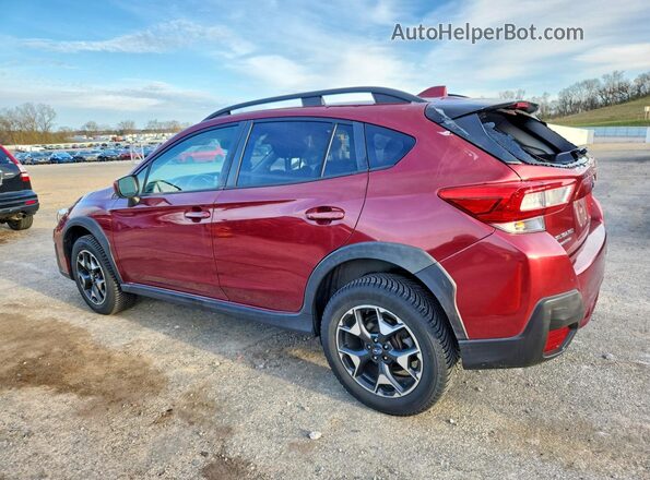JF2GTAEC1K8261206 2019 SUBARU CROSSTREK Burgundy Trasero izquierdo