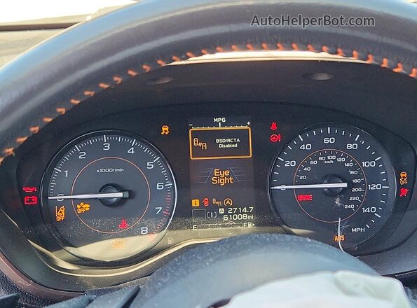 JF2GTAEC2M8313042 2021 SUBARU CROSSTREK Серебряный Вид щитка приборов