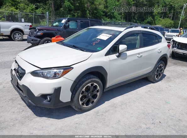 JF2GTAEC2M8328236 2021 SUBARU CROSSTREK White Przód lewy