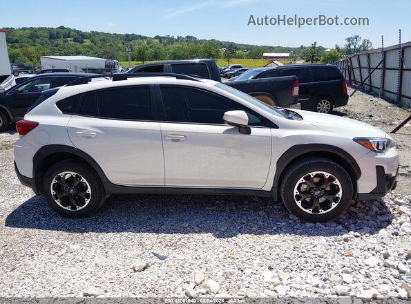 JF2GTAEC3M8248220 2021 SUBARU CROSSTREK White უკანა სალონის ხედი