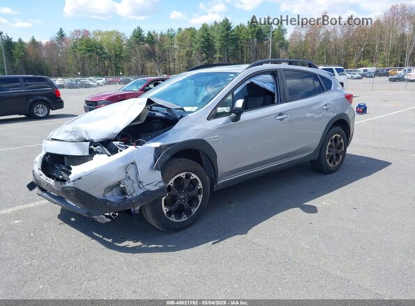 JF2GTAEC3M8374786 2021 SUBARU CROSSTREK Silver Przód lewy