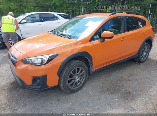 JF2GTAEC5K8268577 2019 SUBARU CROSSTREK Orange Առջևի ձախ երեք քառորդ տեսարան